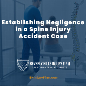 Establishing Negligence in a Spine Injury Accident Case