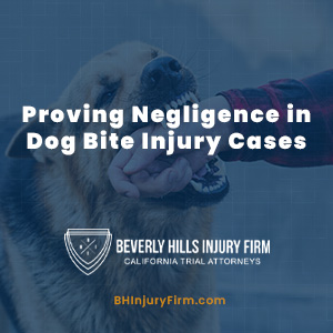 Proving Negligence in Dog Bite Injury Cases