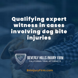 Qualifying expert witnesses in cases Involving dog bite injuries